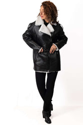 Women's exclusive lambskin coat Dana pilot type