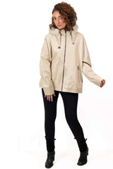 Women's leather coat Velizara