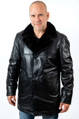 Men's coat Douglas with mink collar