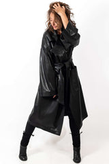 Women's leather coat Bistra