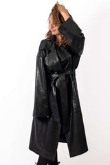 Women's leather coat Bistra