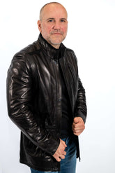 Men's leather jacket Eddie BLACK