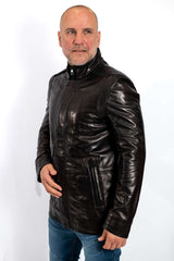 Men's leather jacket Eddie BLACK