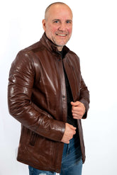 Men's leather jacket Eddie Brown