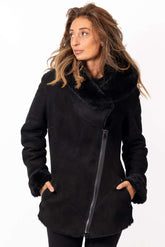 Women's exclusive lambskin coat Veronica Short