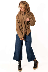 Leather suede jacket Dina