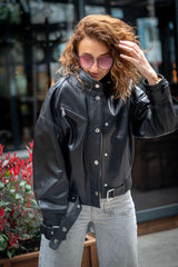 Women's leather jacket Allegra