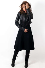 Women's leather jacket Bolero