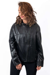 Damen-Lederjacke Bojana Schwarz