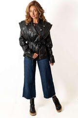 Women's leather jacket Vanessa Black