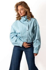 Women's leather jacket Allegra Sky