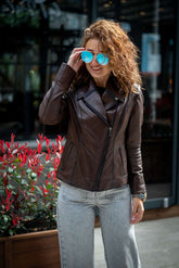Women's leather jacket Bistra
