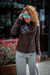 Women's leather jacket Bistra