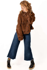 Leather suede jacket Gabi Brown