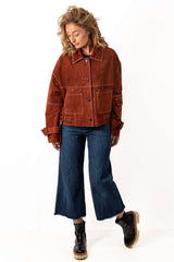 Leather suede jacket Gabi