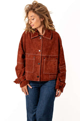Leather suede jacket Gabi