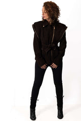 Leather suede jacket Alisa Brown