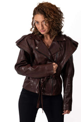Women's leather jacket Alicia Brown