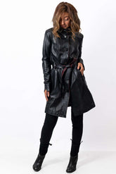 Women's leather coat Divna