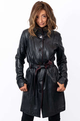 Women's leather coat Divna