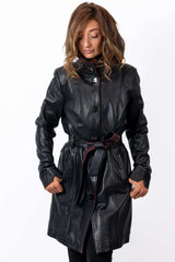 Women's leather coat Divna