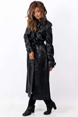 Women's leather coat Elana Black