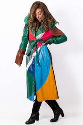 Women's leather coat Boryana