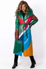 Women's leather coat Boryana