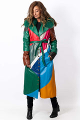 Women's leather coat Boryana