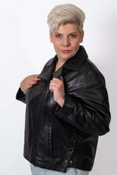 Women's leather jacket Bojana Black
