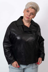 Women's leather jacket Bojana Black