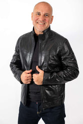 Men's leather jacket Migel Black