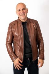 Men's leather jacket James