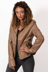 Women's leather jacket Aneta