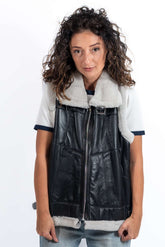 Women's warm vest Ani Black