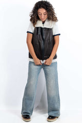 Women's warm vest Ani Brown