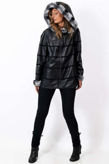 Women's leather jacket Lilia Black Double-Faced