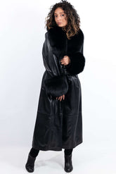 Women's leather coat Alexandra Black