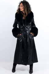 Women's leather coat Alexandra Black
