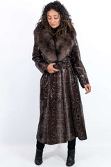 Women's leather coat Alexandra