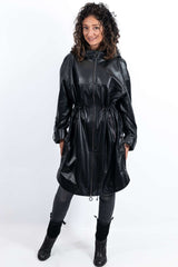 Women's leather coat Deyana