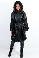 Women's leather coat Deyana