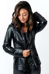 Women's leather jacket Alisa Black