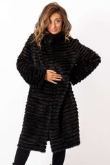 Women's exclusive coat from mink Dayana Brown