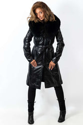 Women's leather coat Alice