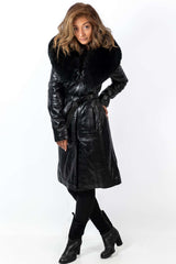 Women's leather coat Alice