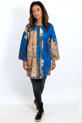 Women's leather coat Anita Melange