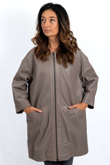 Women's leather coat Anita Beige