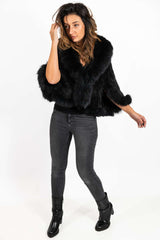 Women's exclusive mink coat Divna Black