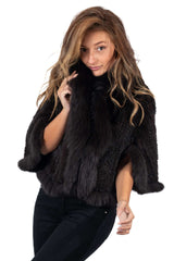 Women's exclusive mink coat Divna Brown